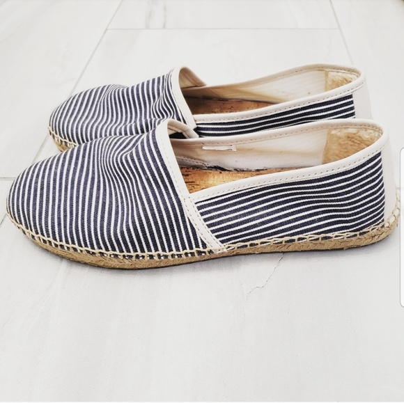 UGG Shoes - 🍉 UGG Striped Espadrille Slip On Shoe Blue White